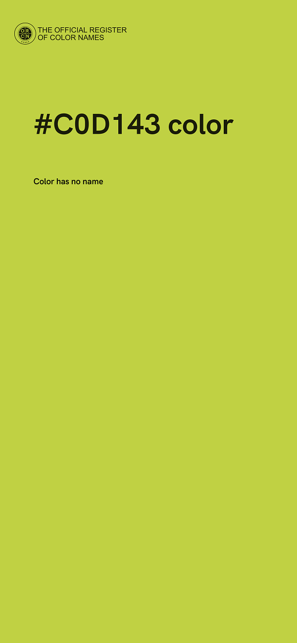 #C0D143 color image