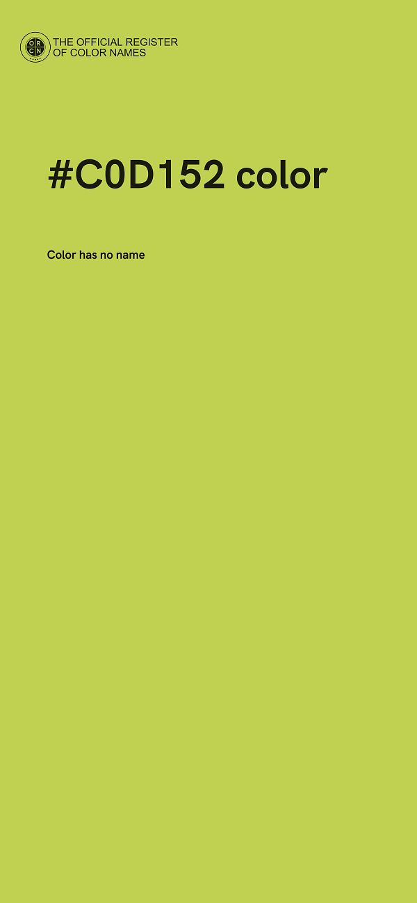 #C0D152 color image