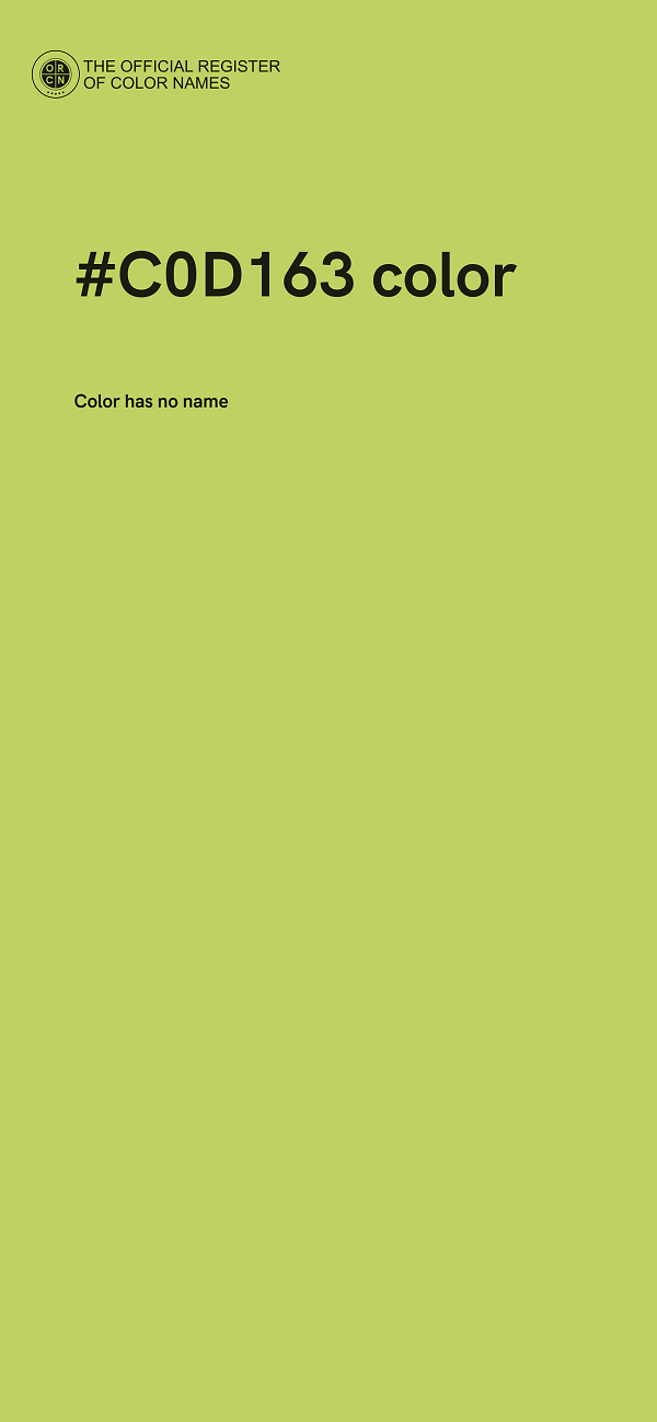 #C0D163 color image