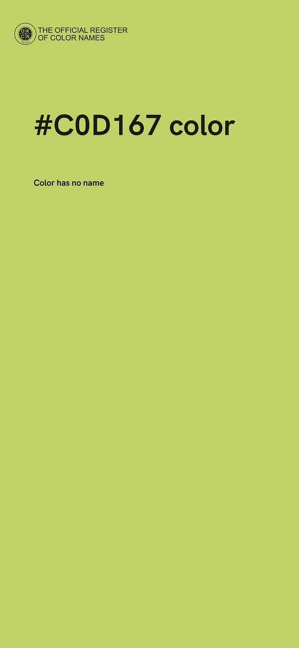 #C0D167 color image