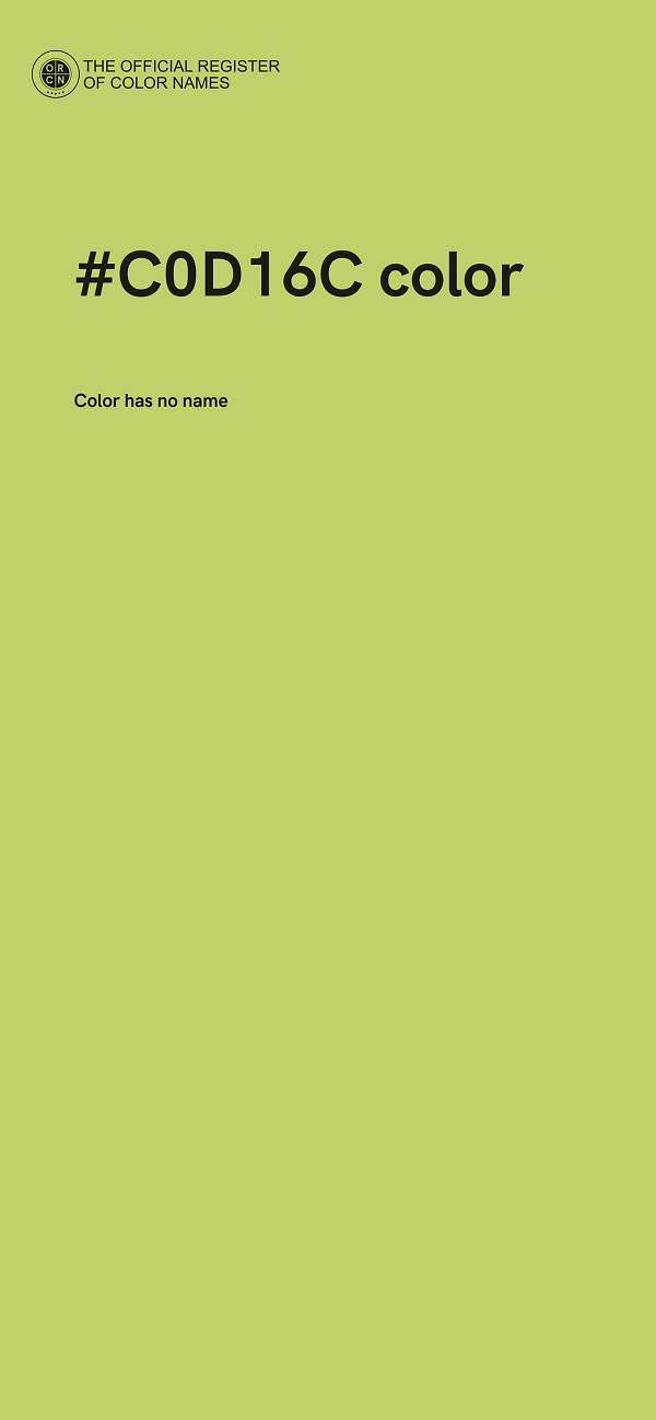 #C0D16C color image