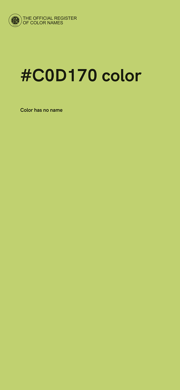 #C0D170 color image