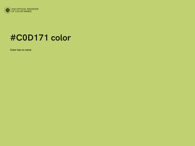 #C0D171 color image