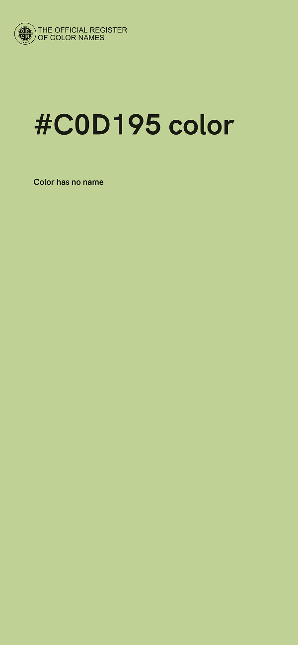 #C0D195 color image