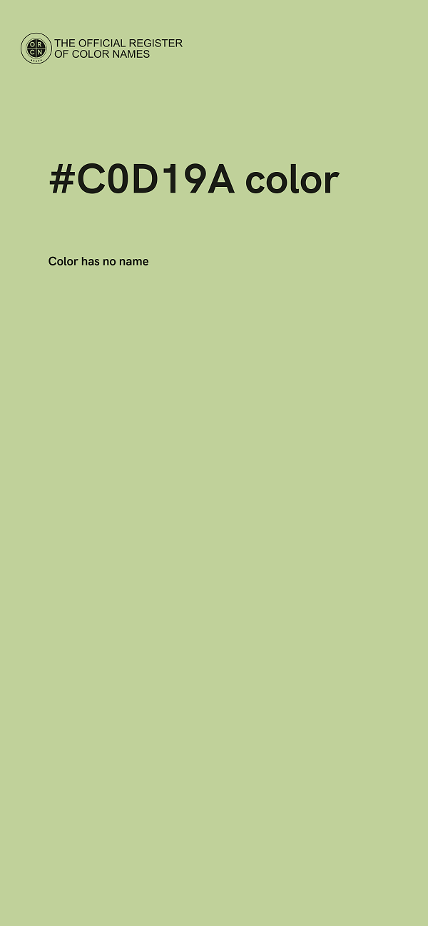 #C0D19A color image