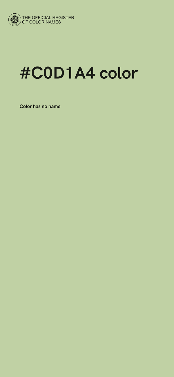 #C0D1A4 color image