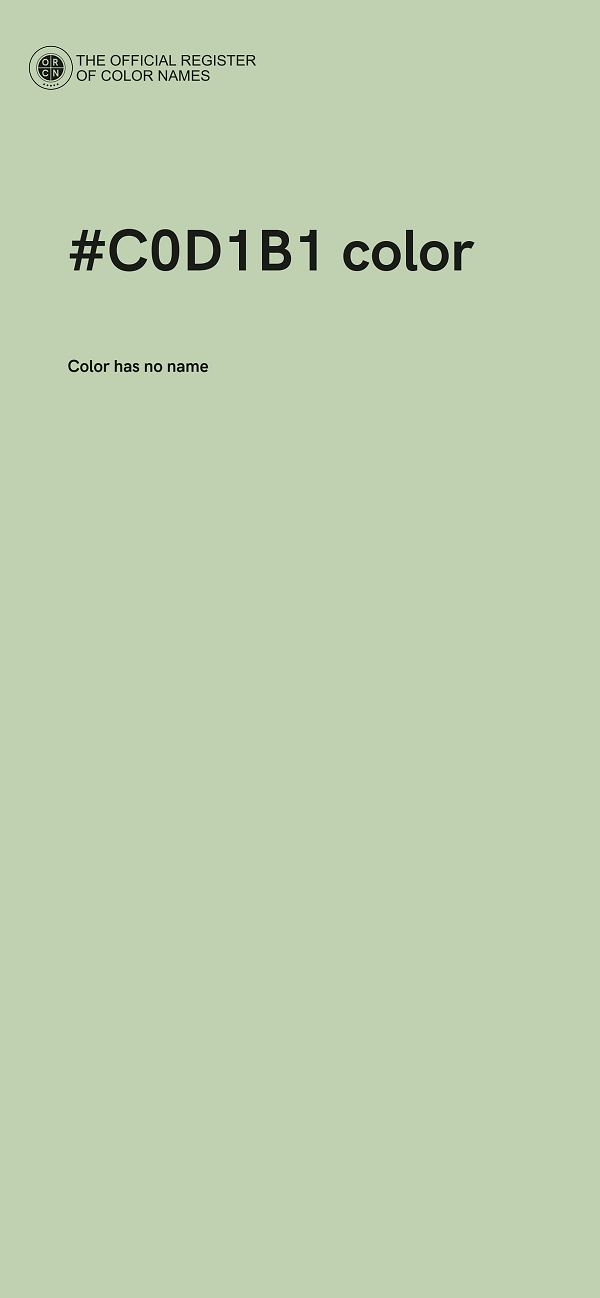 #C0D1B1 color image