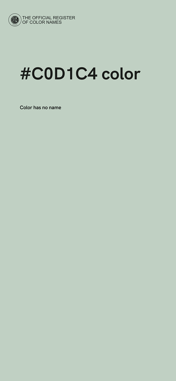#C0D1C4 color image