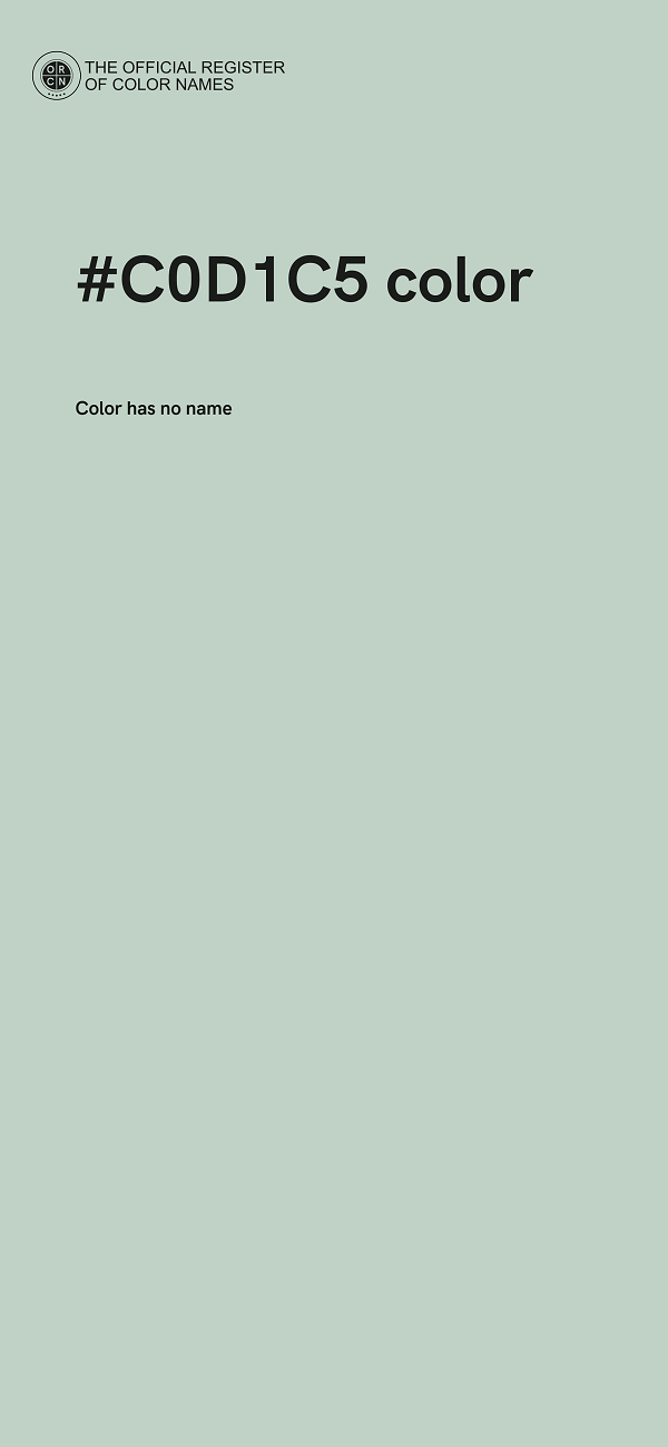 #C0D1C5 color image
