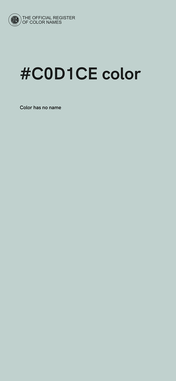 #C0D1CE color image