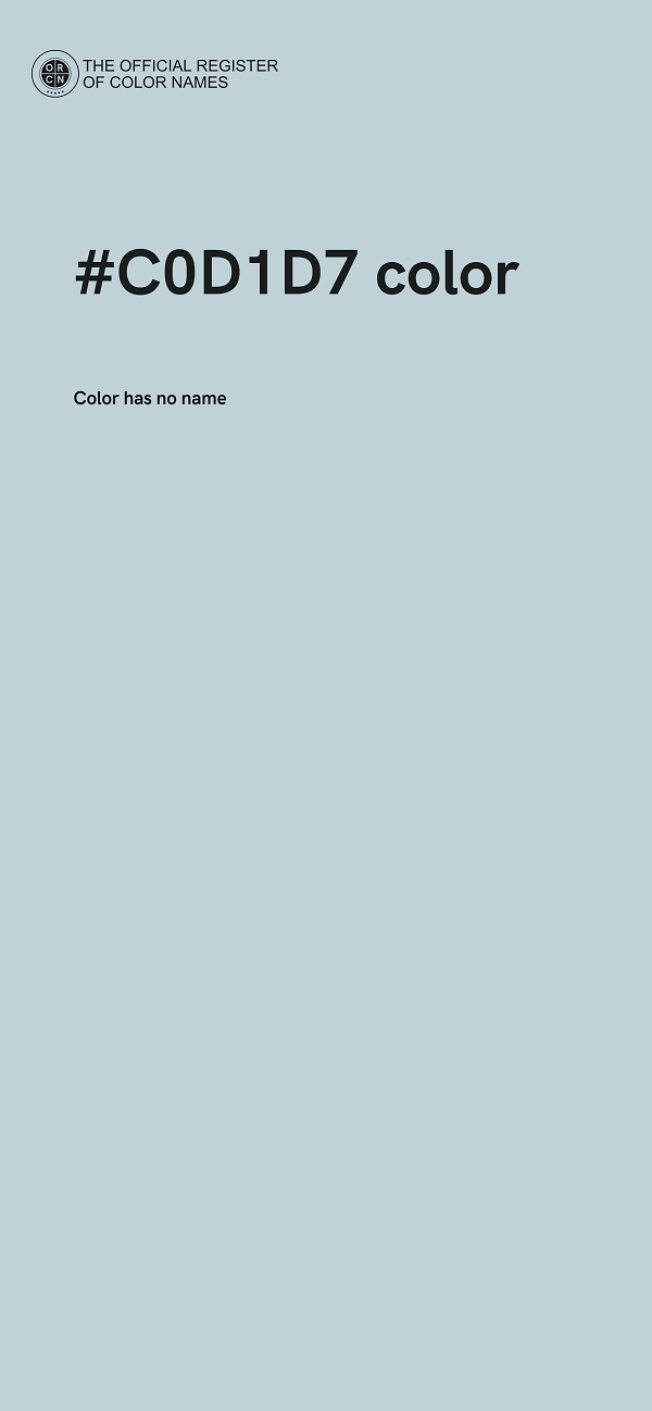 #C0D1D7 color image