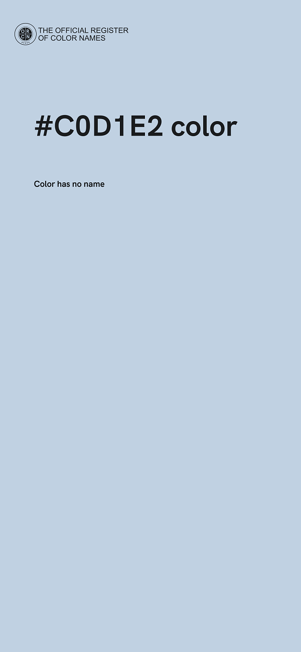 #C0D1E2 color image