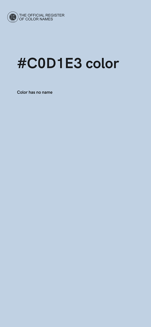 #C0D1E3 color image