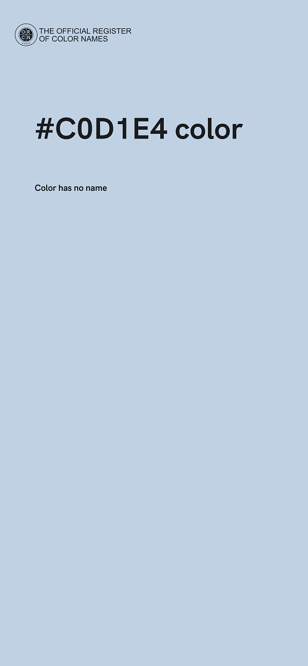 #C0D1E4 color image