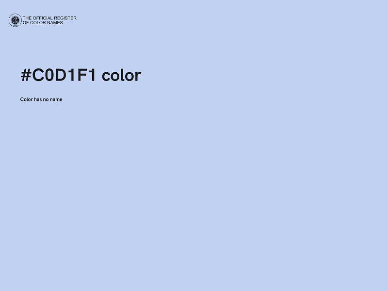 #C0D1F1 color image