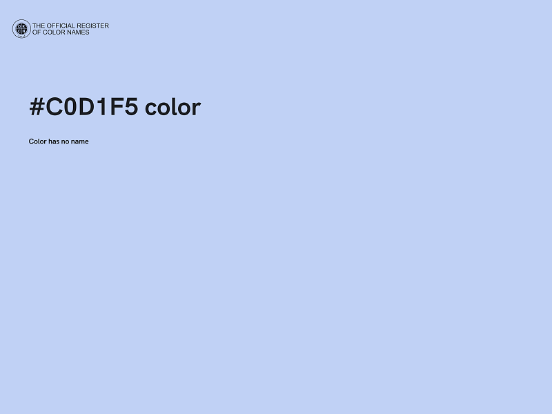 #C0D1F5 color image