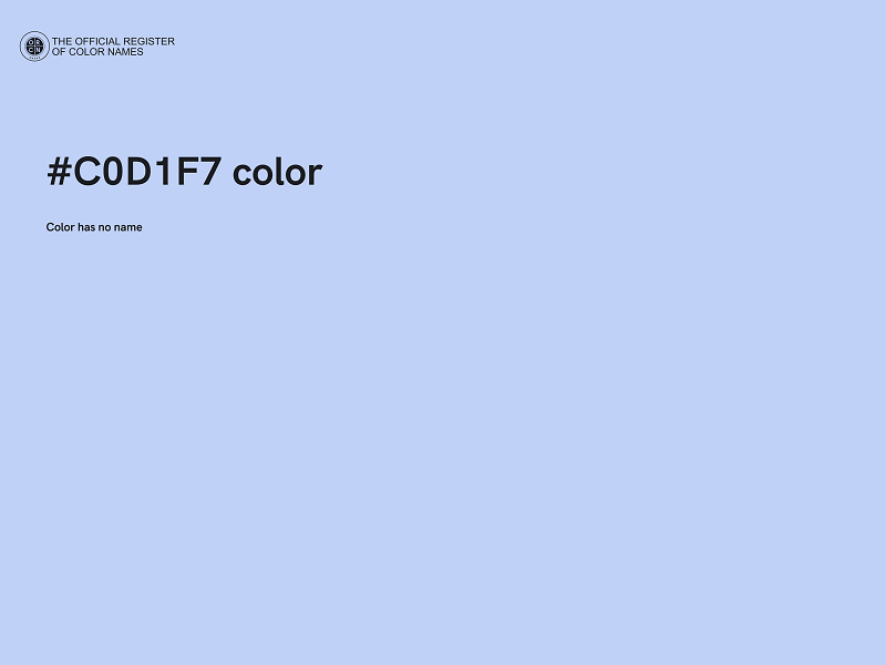 #C0D1F7 color image