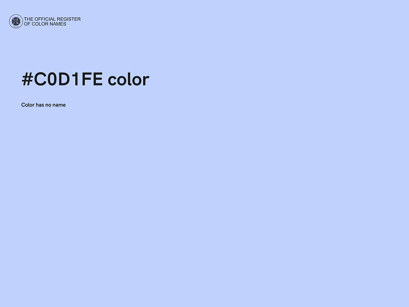 #C0D1FE color image