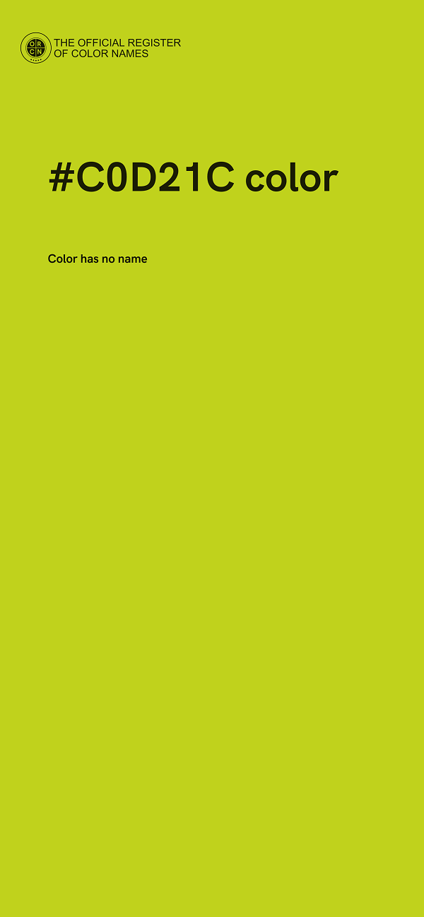 #C0D21C color image