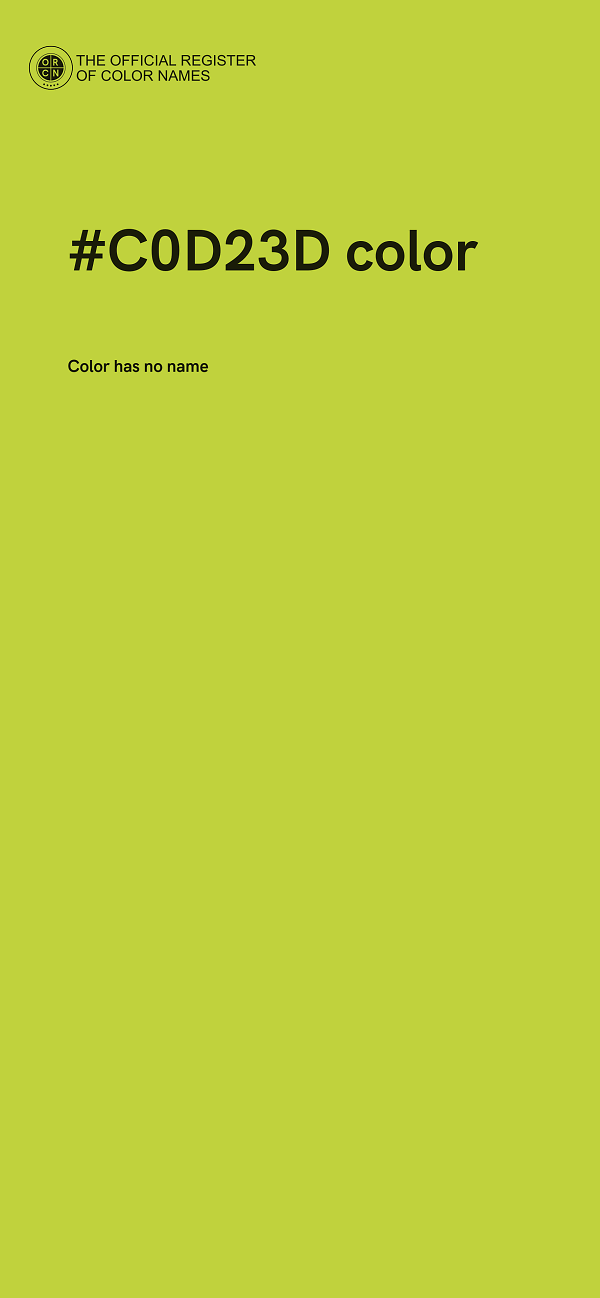 #C0D23D color image