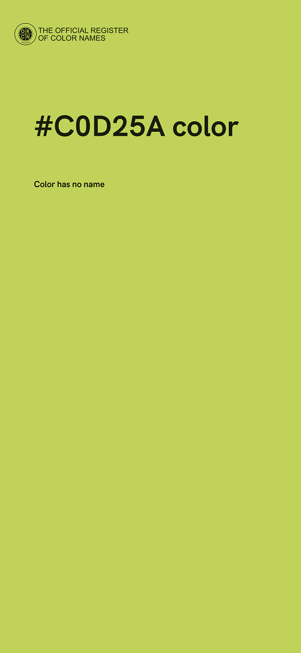 #C0D25A color image