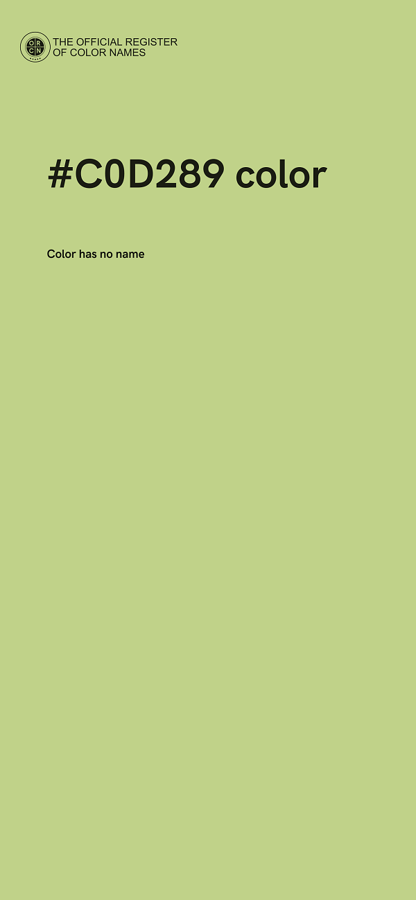 #C0D289 color image