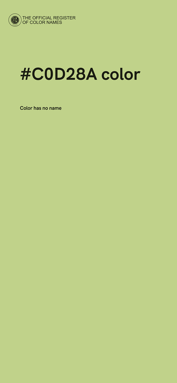 #C0D28A color image