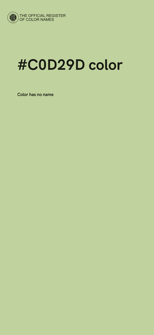 #C0D29D color image