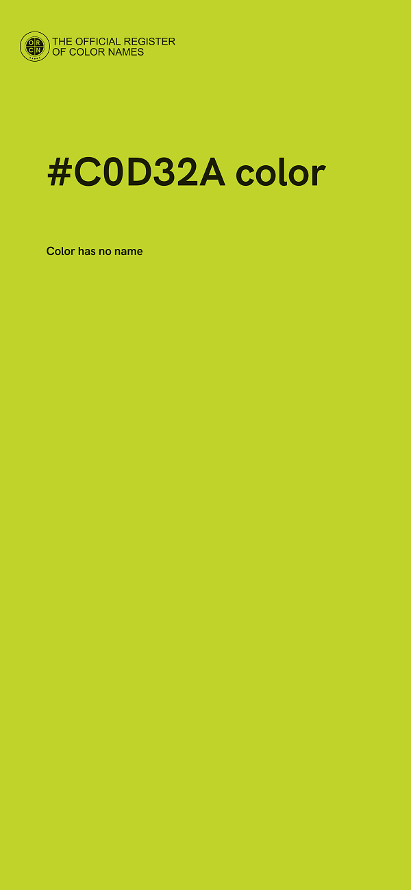 #C0D32A color image