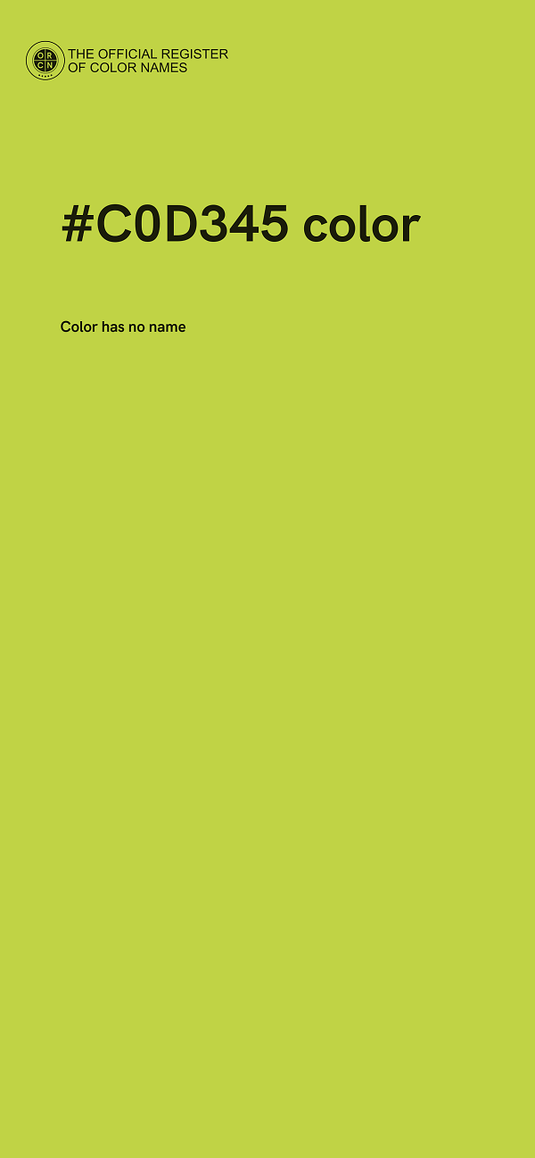 #C0D345 color image