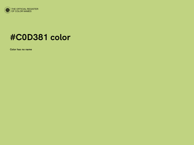 #C0D381 color image