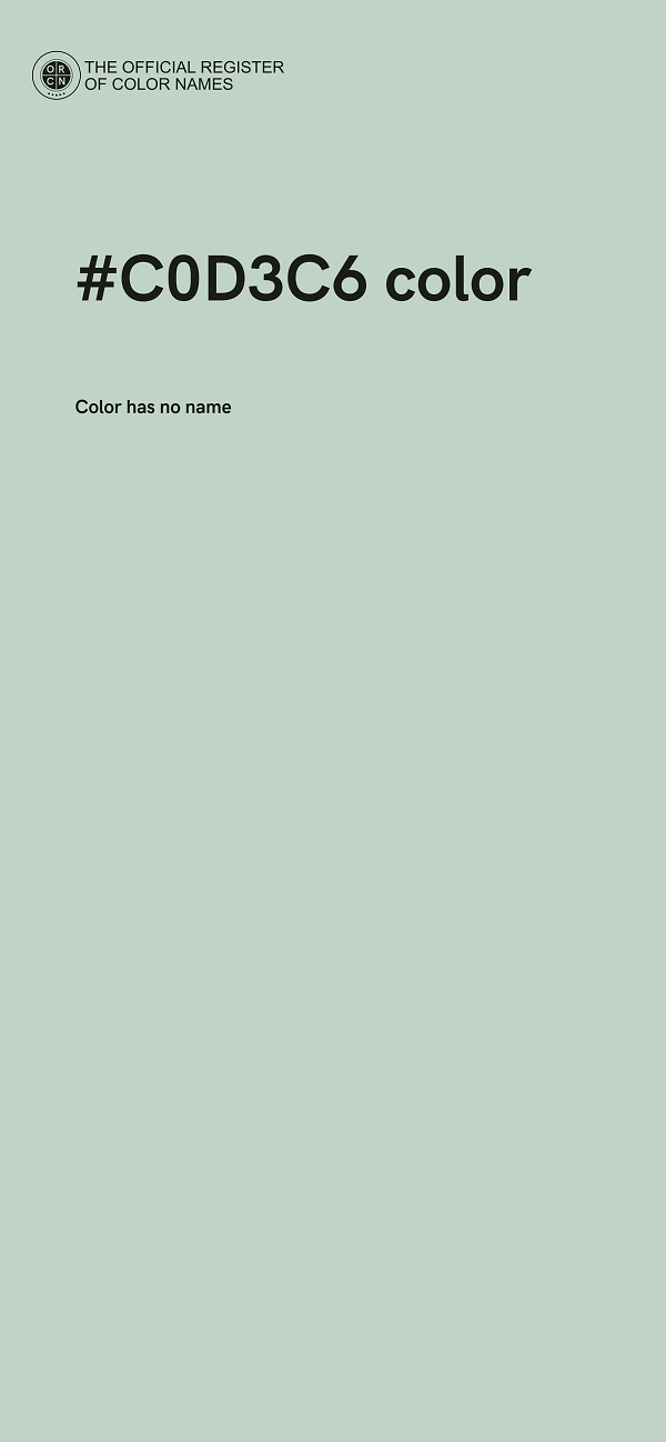 #C0D3C6 color image