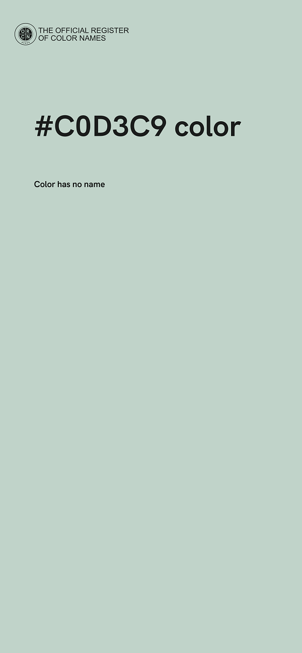 #C0D3C9 color image