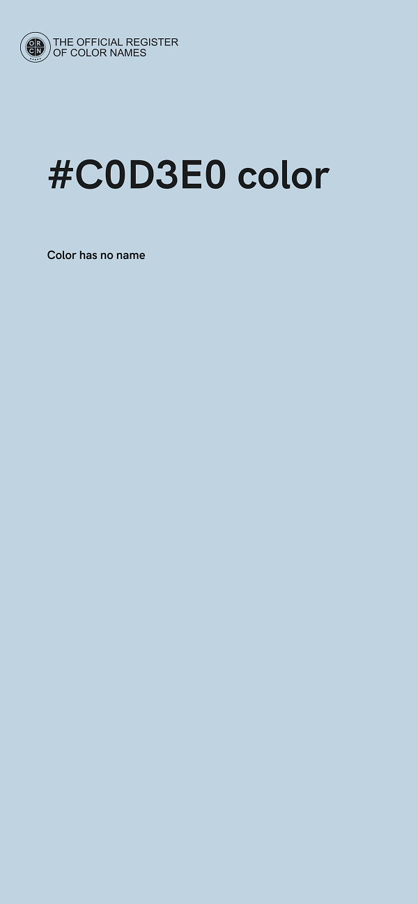 #C0D3E0 color image