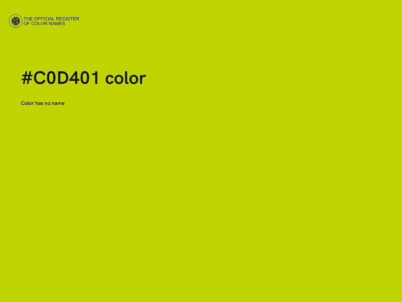 #C0D401 color image