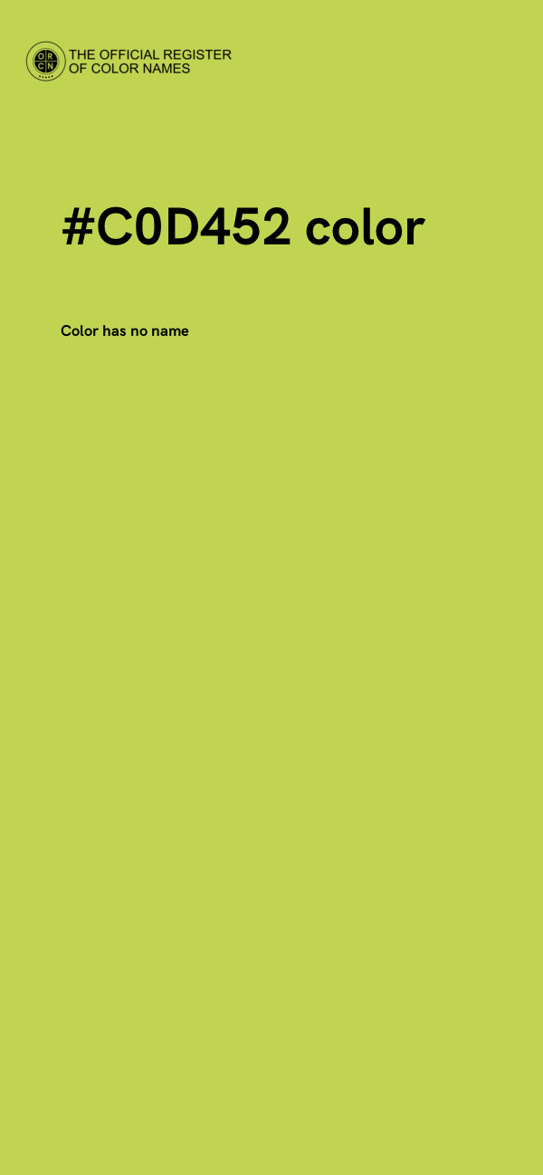 #C0D452 color image