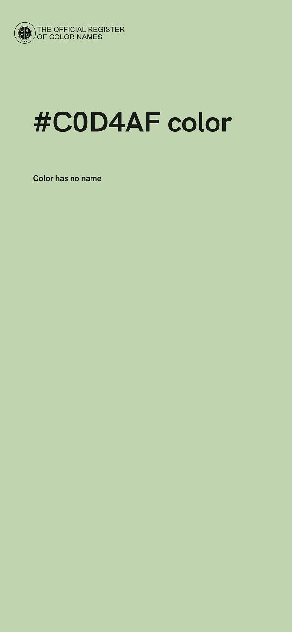 #C0D4AF color image