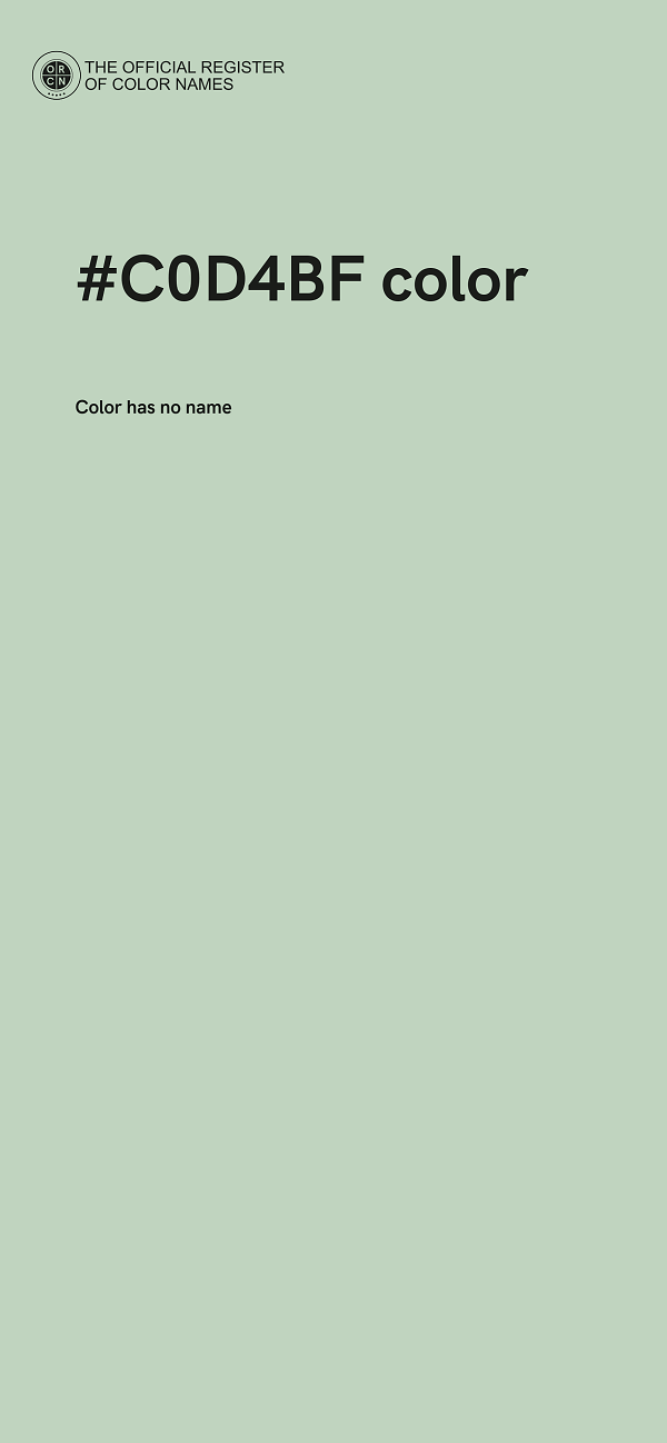 #C0D4BF color image