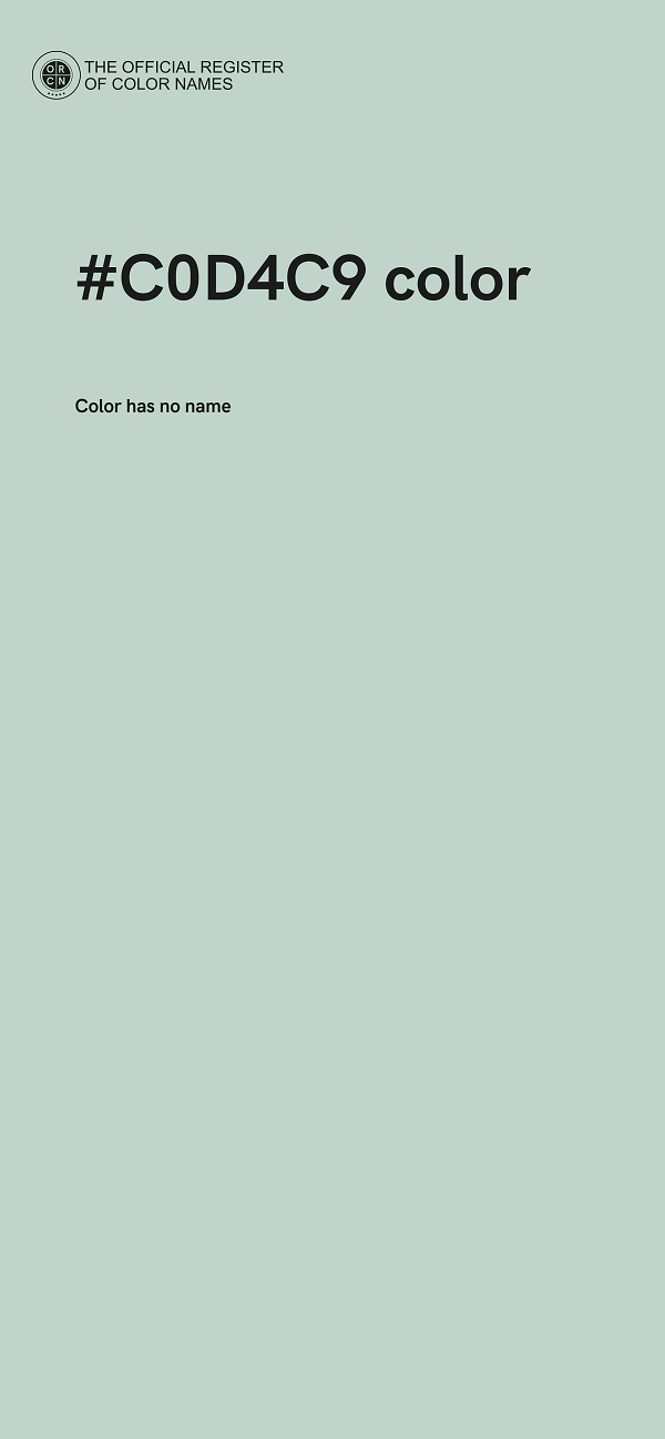 #C0D4C9 color image