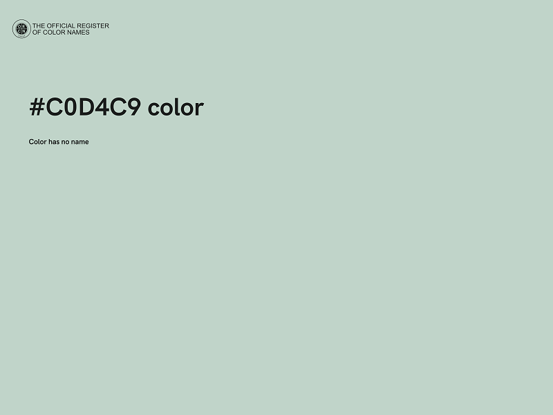 #C0D4C9 color image