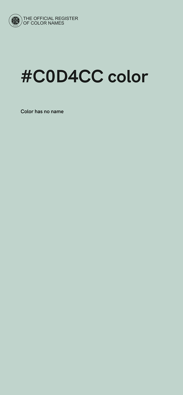 #C0D4CC color image