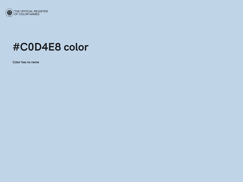 #C0D4E8 color image