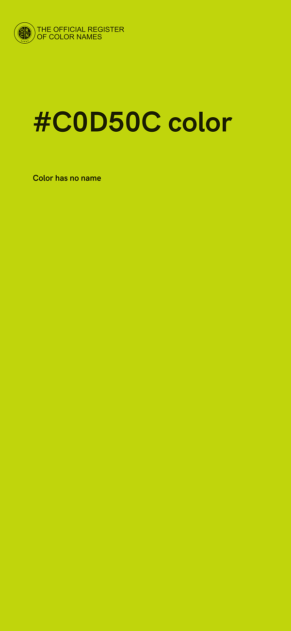 #C0D50C color image