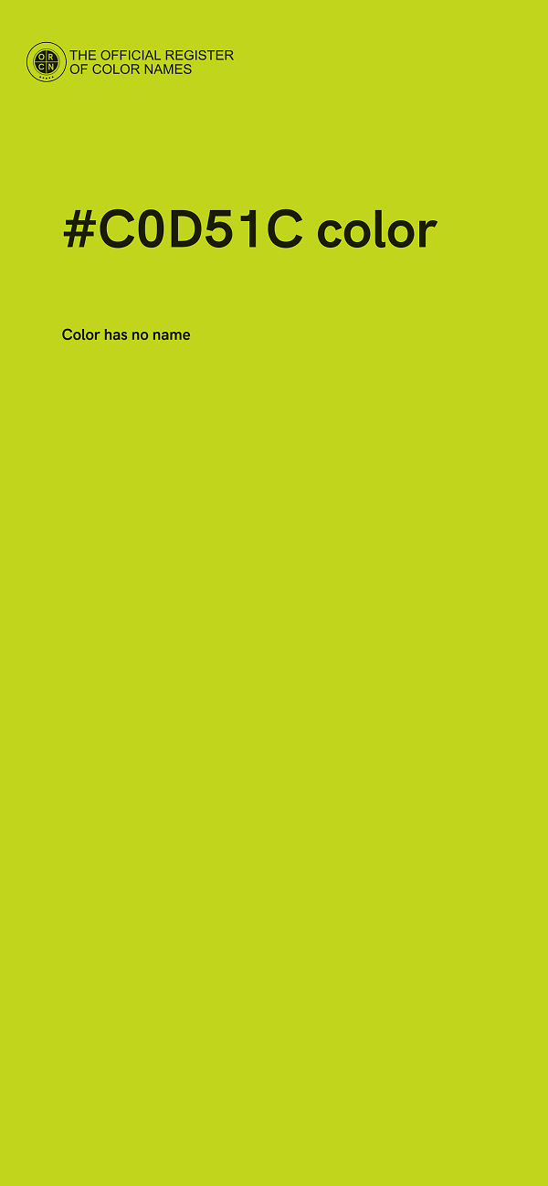 #C0D51C color image