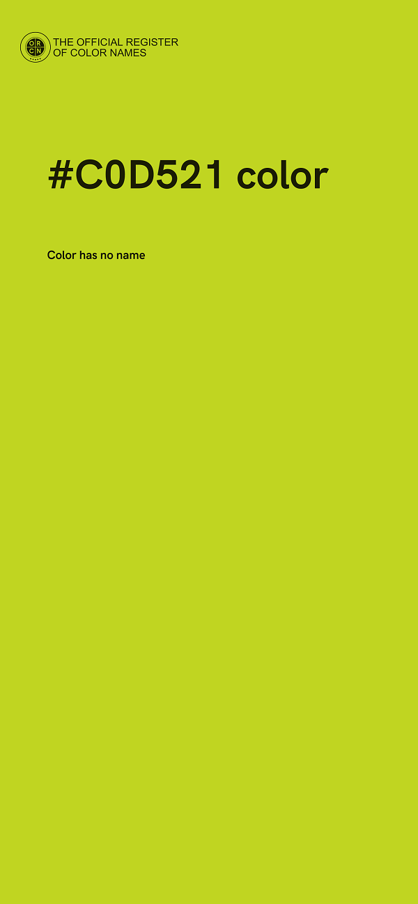 #C0D521 color image