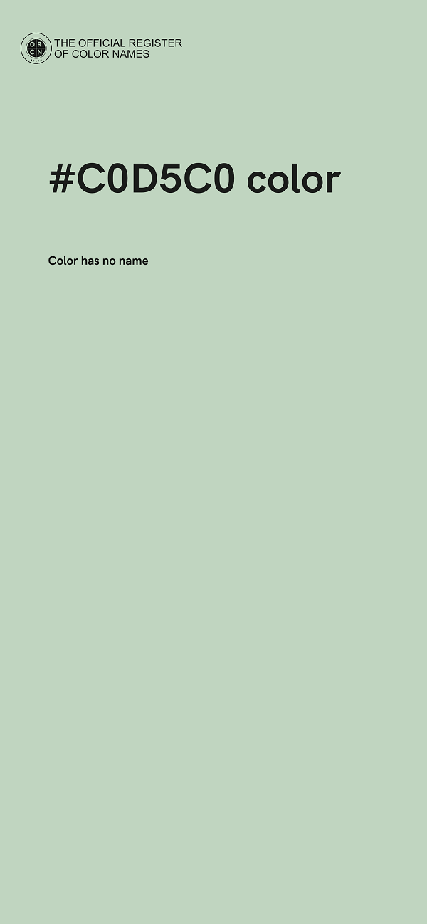 #C0D5C0 color image