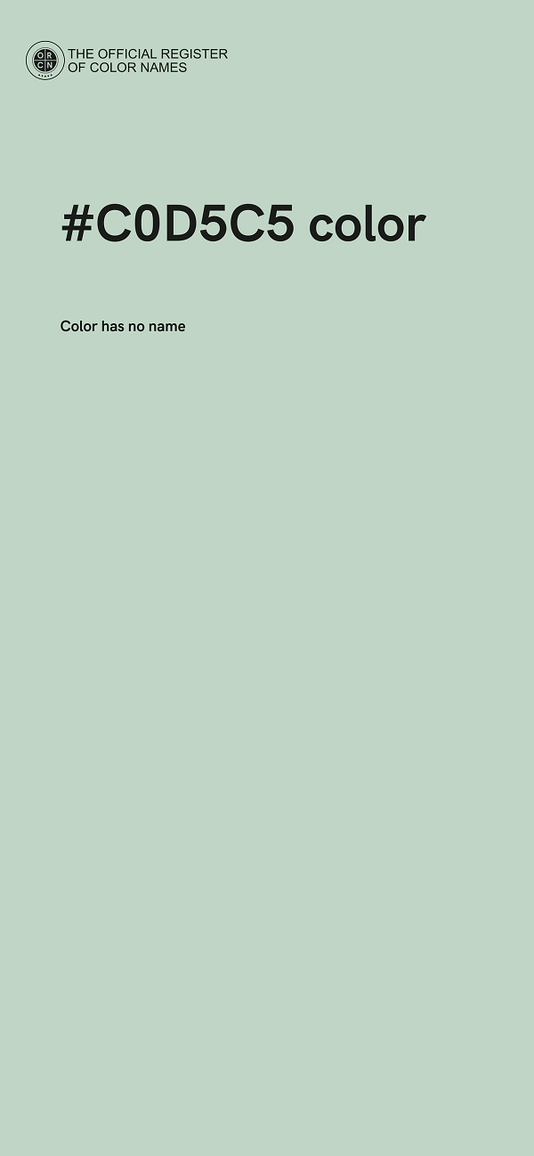 #C0D5C5 color image