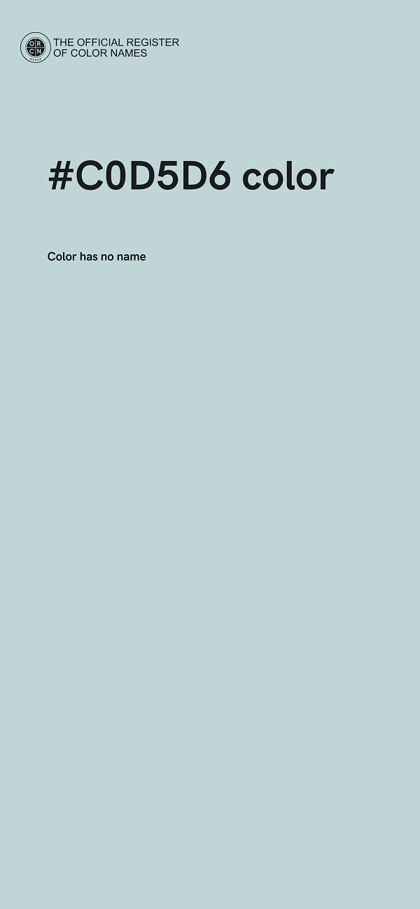 #C0D5D6 color image