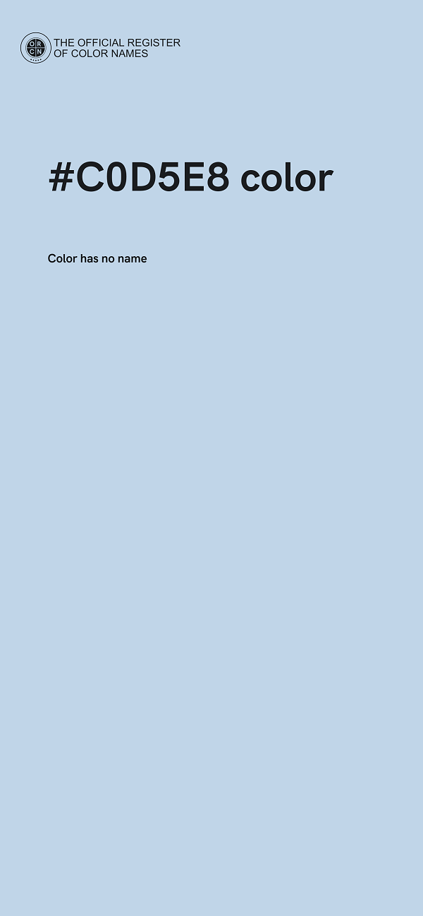 #C0D5E8 color image