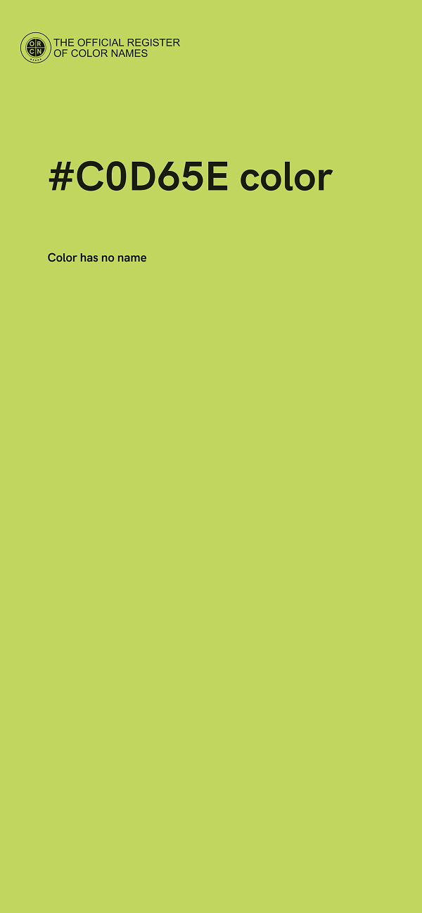 #C0D65E color image